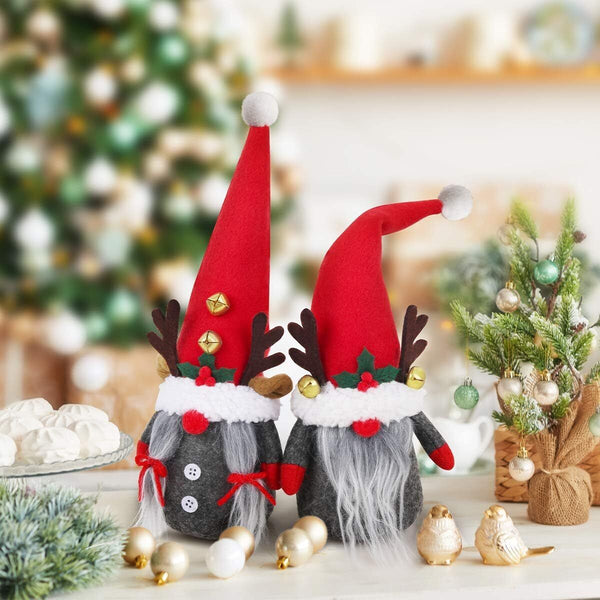 2x Christmas Gnome Plush Doll Gonk