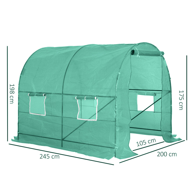 Walk-in Poly Tunnel Green House
