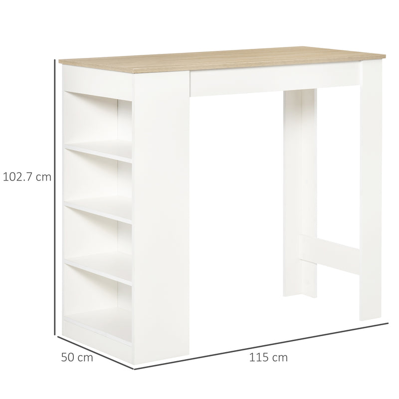 Coffee Table w/ 3-Tier Storage Shelf
