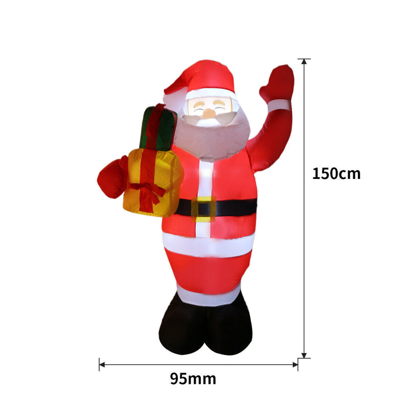 5ft Christmas Inflatable Santa