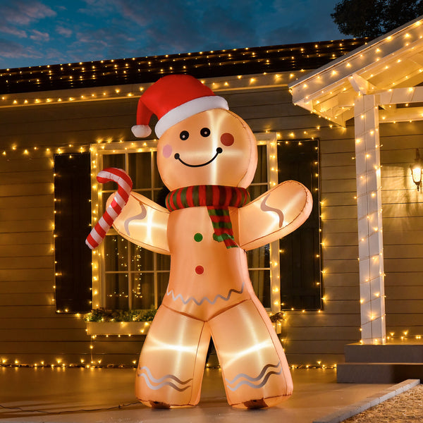 8ft Christmas Inflatable Gingerbread Man
