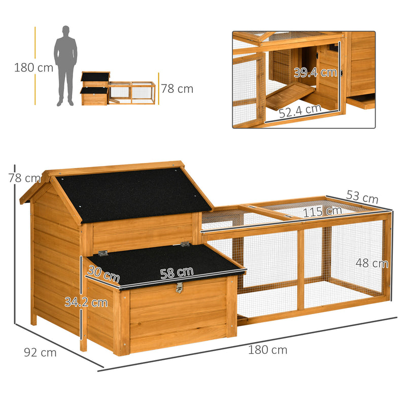 Wooden Hen House w/ Removable Tray