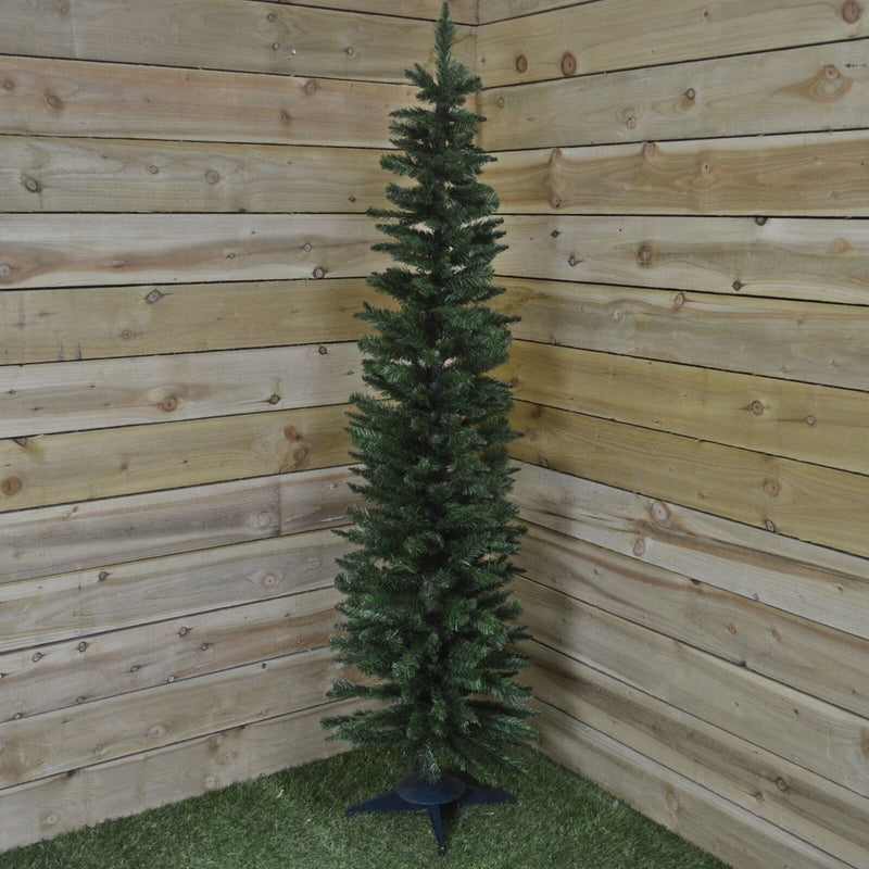 180cm (6ft) Snowtime Pencil Christmas Tree