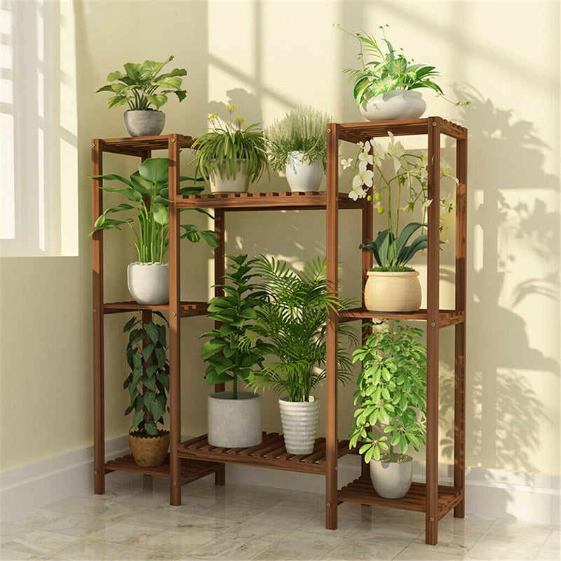 Multi-Tier Stylish Bamboo Plant Stand