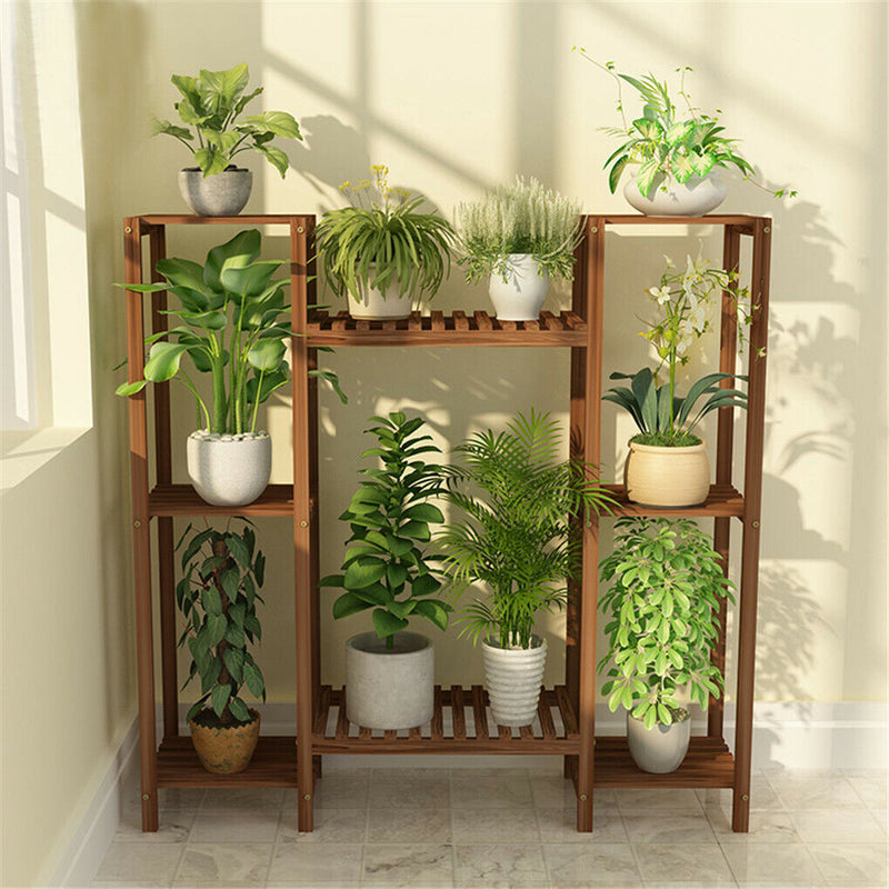 Multi-Tier Stylish Bamboo Plant Stand