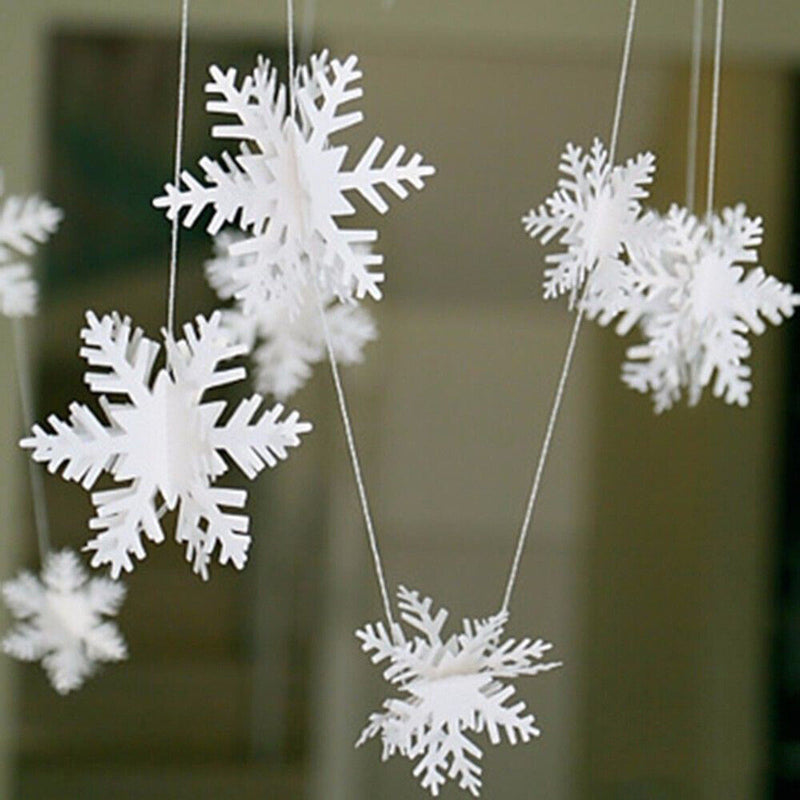 3M Winter White Christmas Hanging Snowflakes
