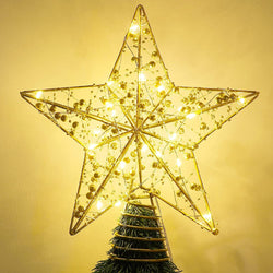 LED Glitter Christmas Tree Topper
