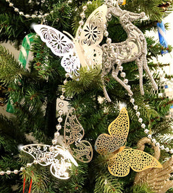 12Pcs Christmas Tree Xmas Butterfly
