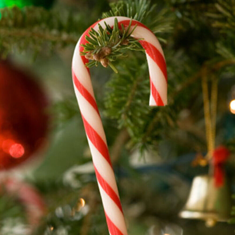 10X Christmas Candy Cane Ornaments