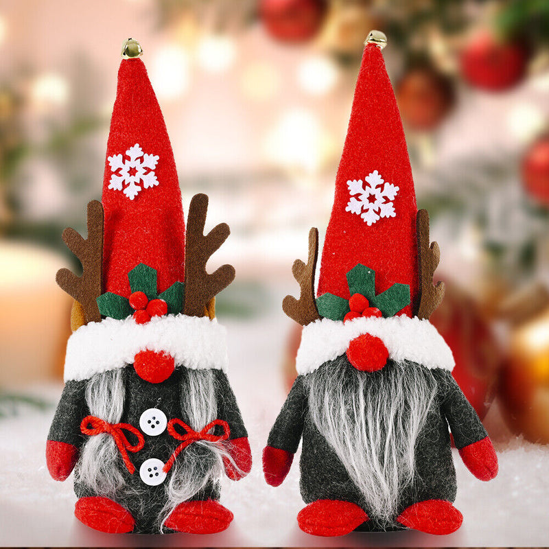 2x Christmas Gnome Plush Doll Gonk
